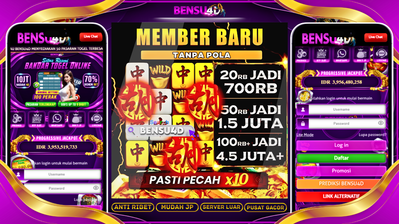 Daftar Akun Naga Alias Mahjong Ways dengan Winrate RTP 98 Persen di Bensu4D, Raih Kemenangan Maksimal Sekarang!