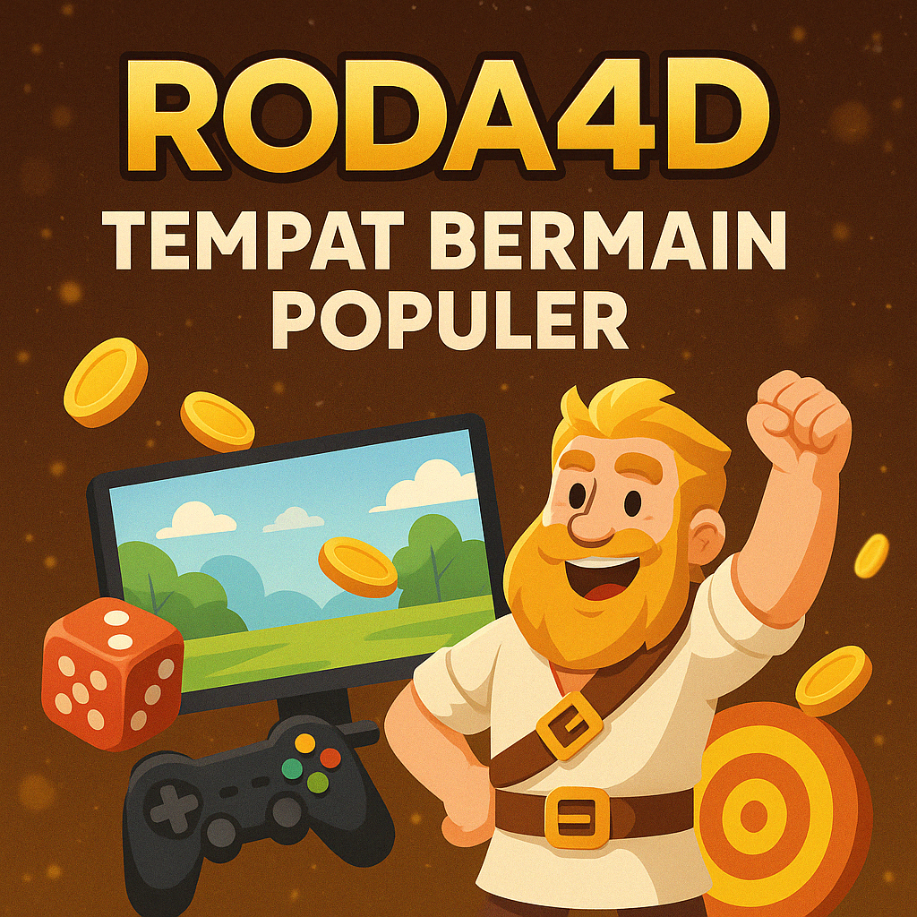 Ilustrasi platform hiburan digital RODA4D