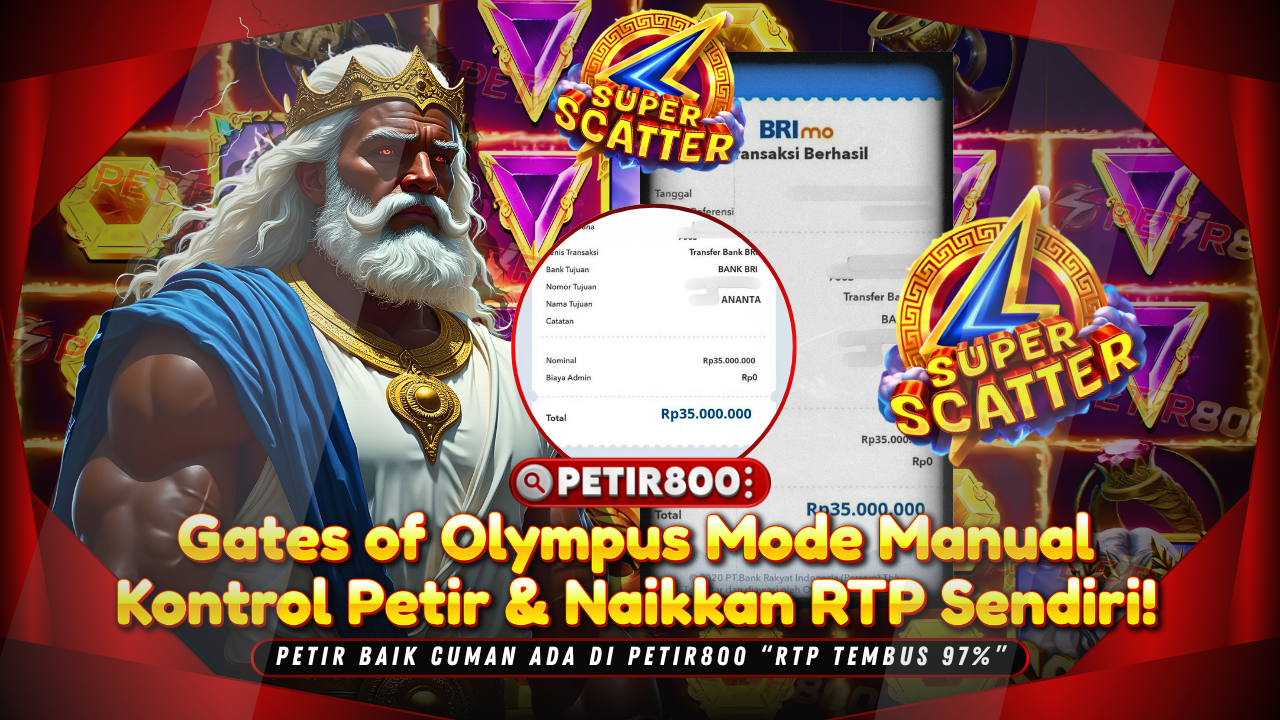 Trik Petir800 Terbaru Buka Peluang Maxwin di Gates of Olympus Cara Ampuh Raih Kemenangan Besar dan Menang Mudah
